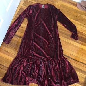 Go coture velvet snake skin dress